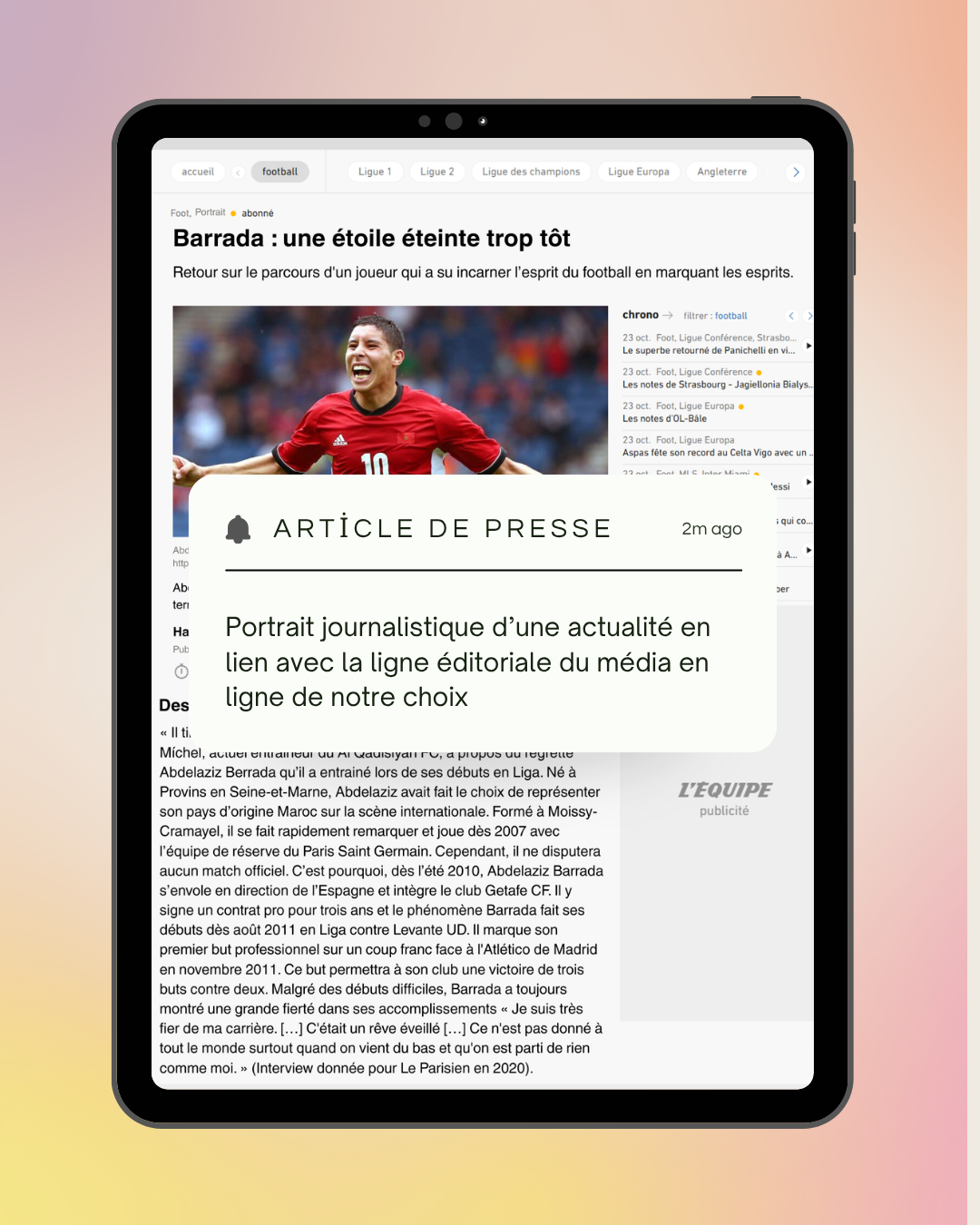 Portrait journalistique